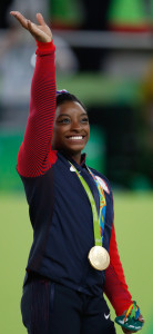 Rio de Janeiro - Simone Biles, ginasta dos Estados Unidos, durante final em que levou medalha de ouro na disputa por equipes feminina nos Jogos Olímpicos Rio 2016. (Fernando Frazão/Agência Brasil)